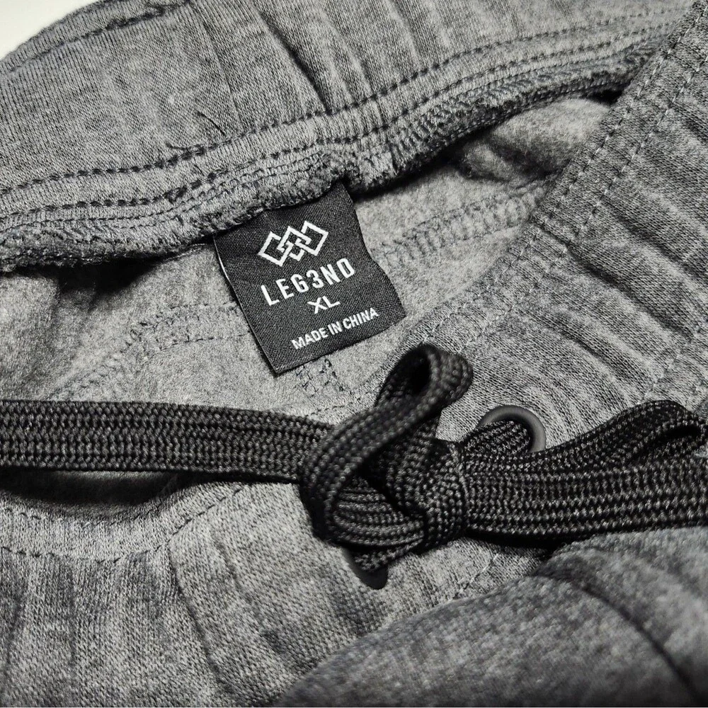 Leg3nd Men's Charcoal Heather Fleece Jogger Pants - XL (NWT)